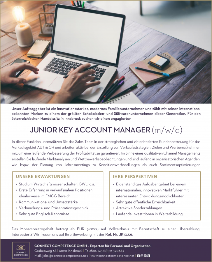 JUNIOR KEY ACCOUNT MANAGER (m/w/d)