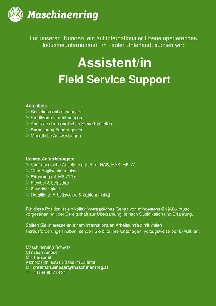 AssistentIn Field Service Support