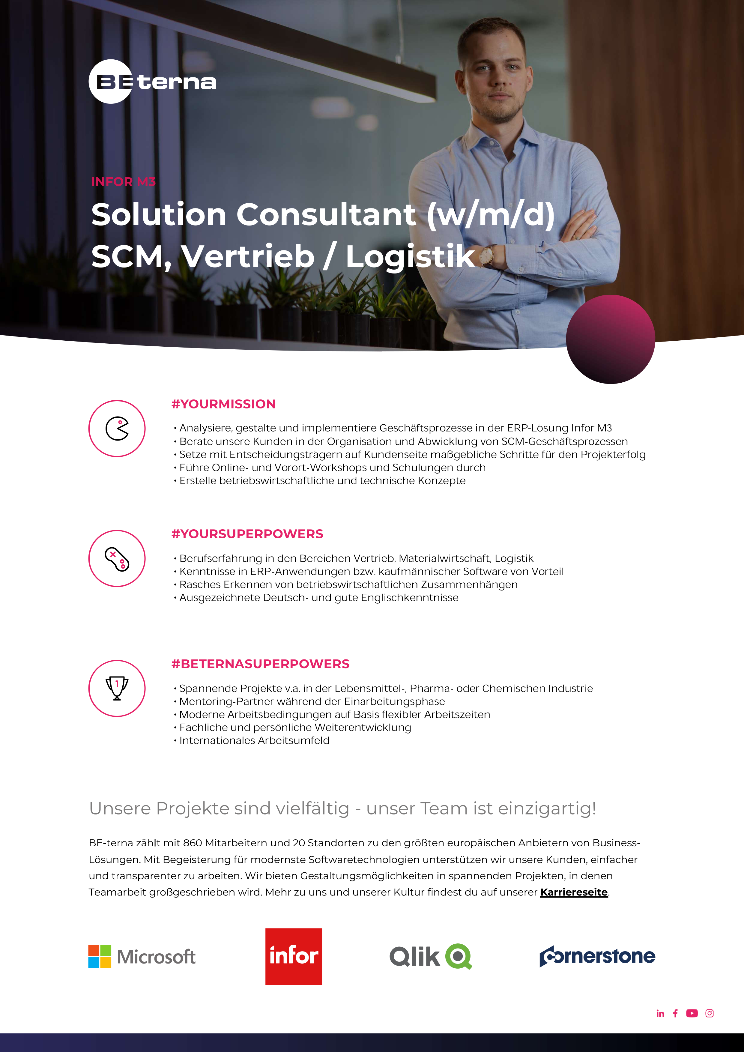 Solution Consultant (w/m/d), Supply Chain Management, Schwerpunkt Vertrieb/Logistik