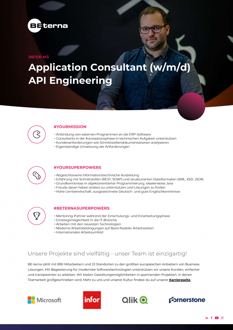 Application Consultant (w/m/d),  API Engineering