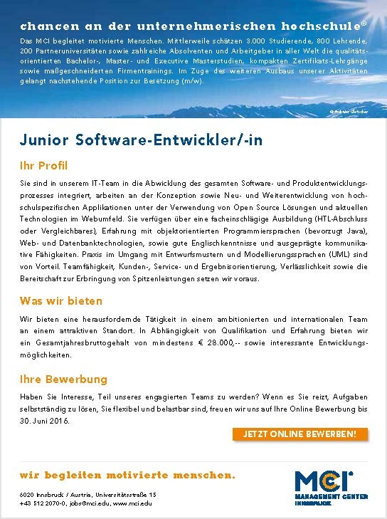 Junior Software-Entwickler/-in