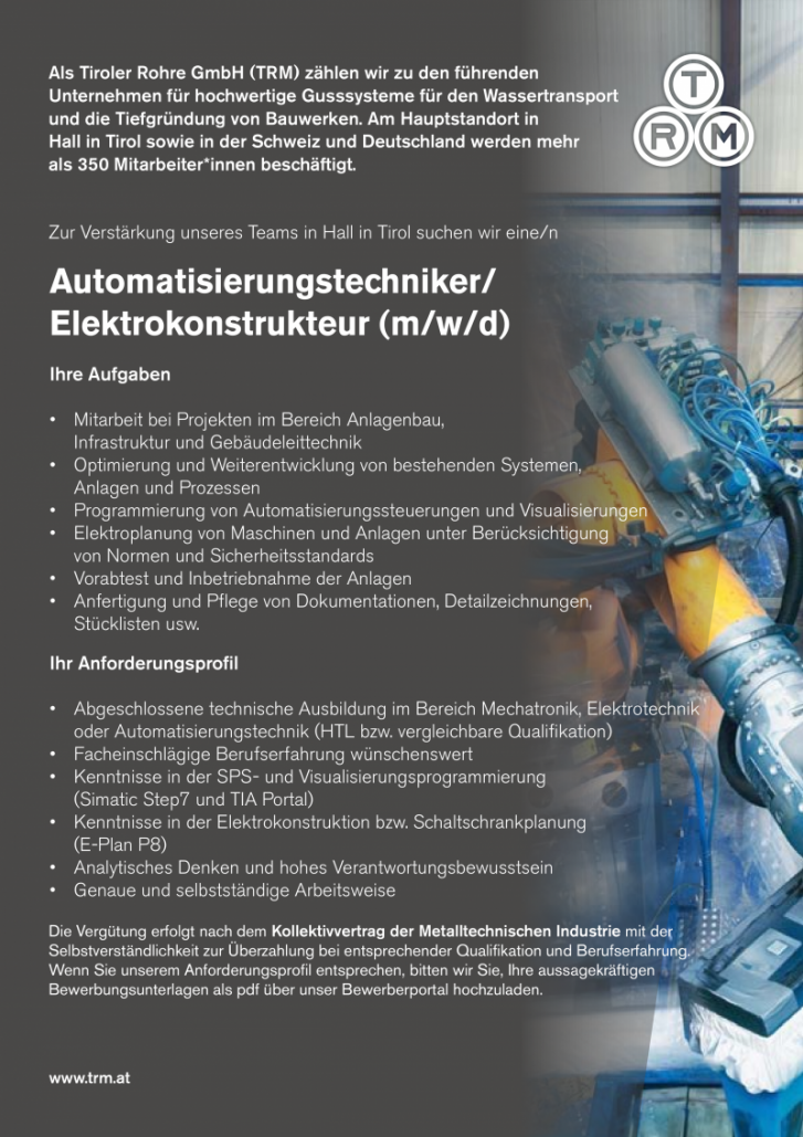 Automatisierungstechniker / Elektrokonstrukteur (m/w/d)