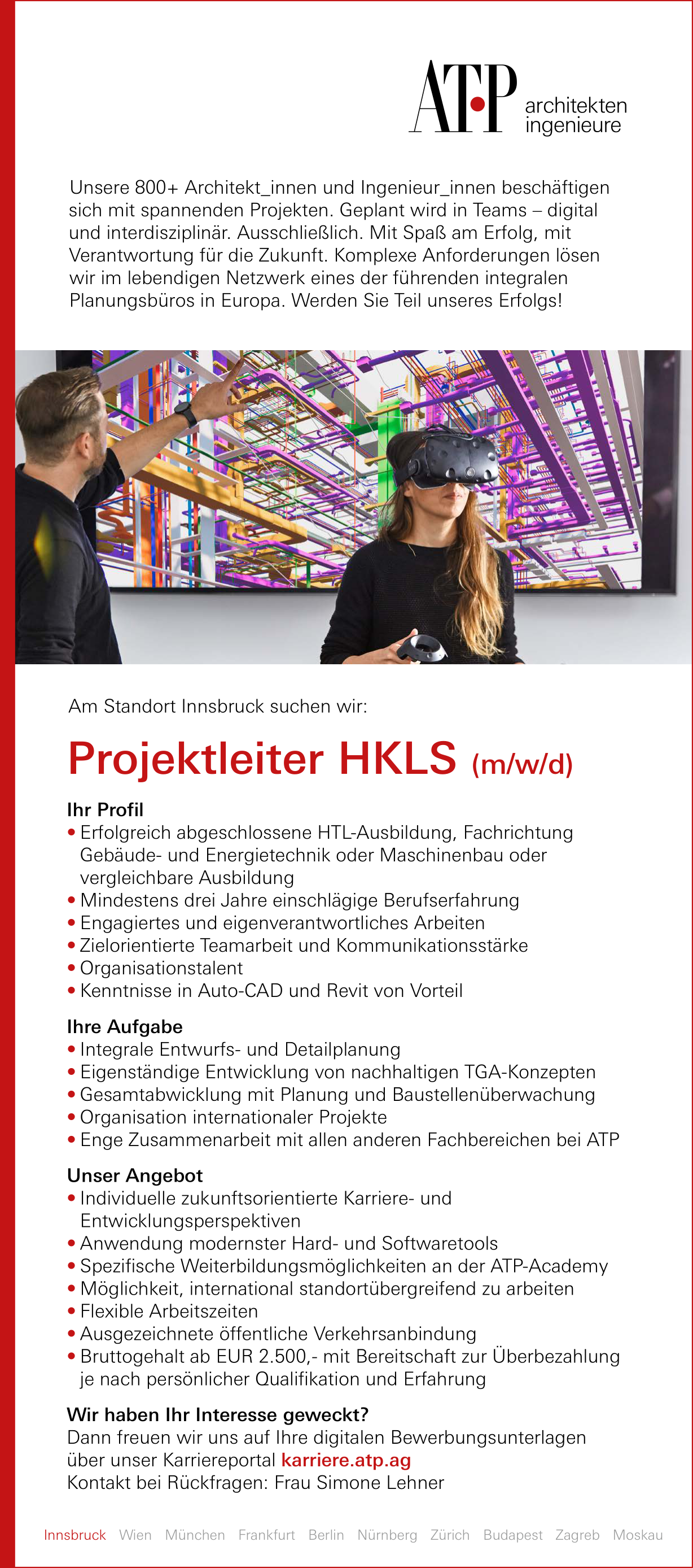 Projektleiter HKLS (m/w/d)