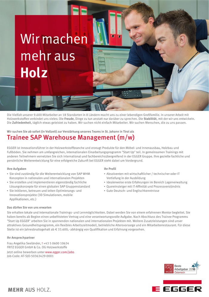 Trainee SAP Warehouse Management (m/w)