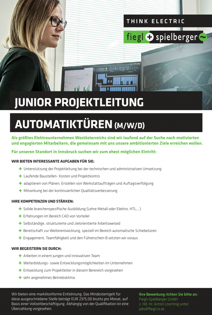 Junior Projektleitung Automatiktüren (m/w/d)