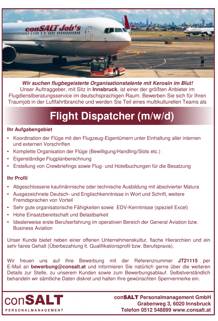 Flight Dispatcher (m/w/d)