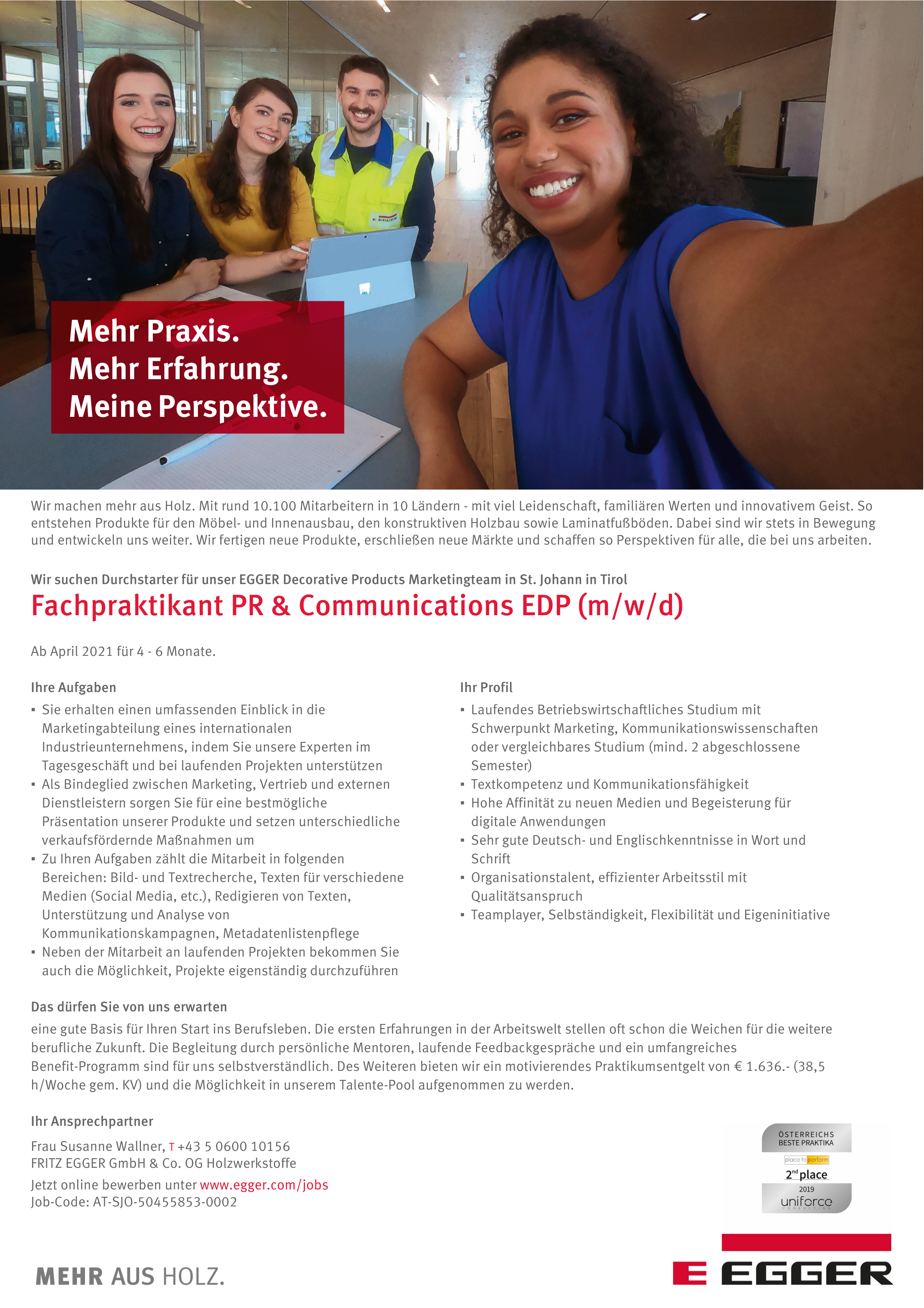 Fachpraktikant PR & Communications EDP (m/w/d)