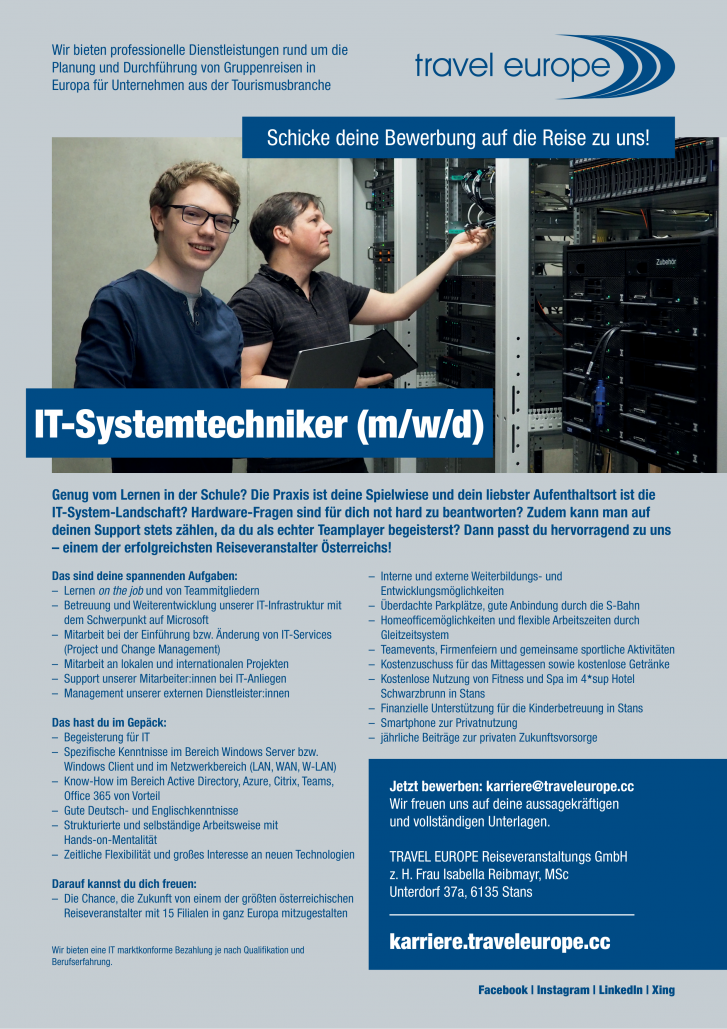 IT-Systemtechniker (m/w/d)