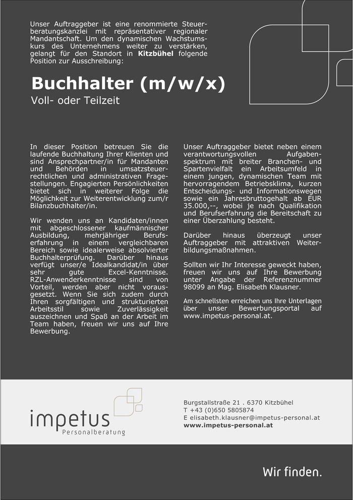 Buchhalter (m/w/x)