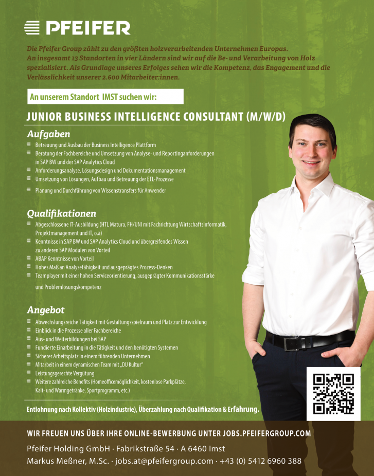 Junior Business Intelligence Consultant (m/w/d)